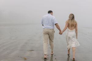 Beach engagement session, Nova Scotia, South Shore, East coast, Fog beach session, Ontario photographer, Nova Scotia Photographer, couple