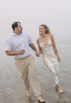 Beach engagement session, Nova Scotia, South Shore, East coast, Fog beach session, Ontario photographer, Nova Scotia Photographer, couple