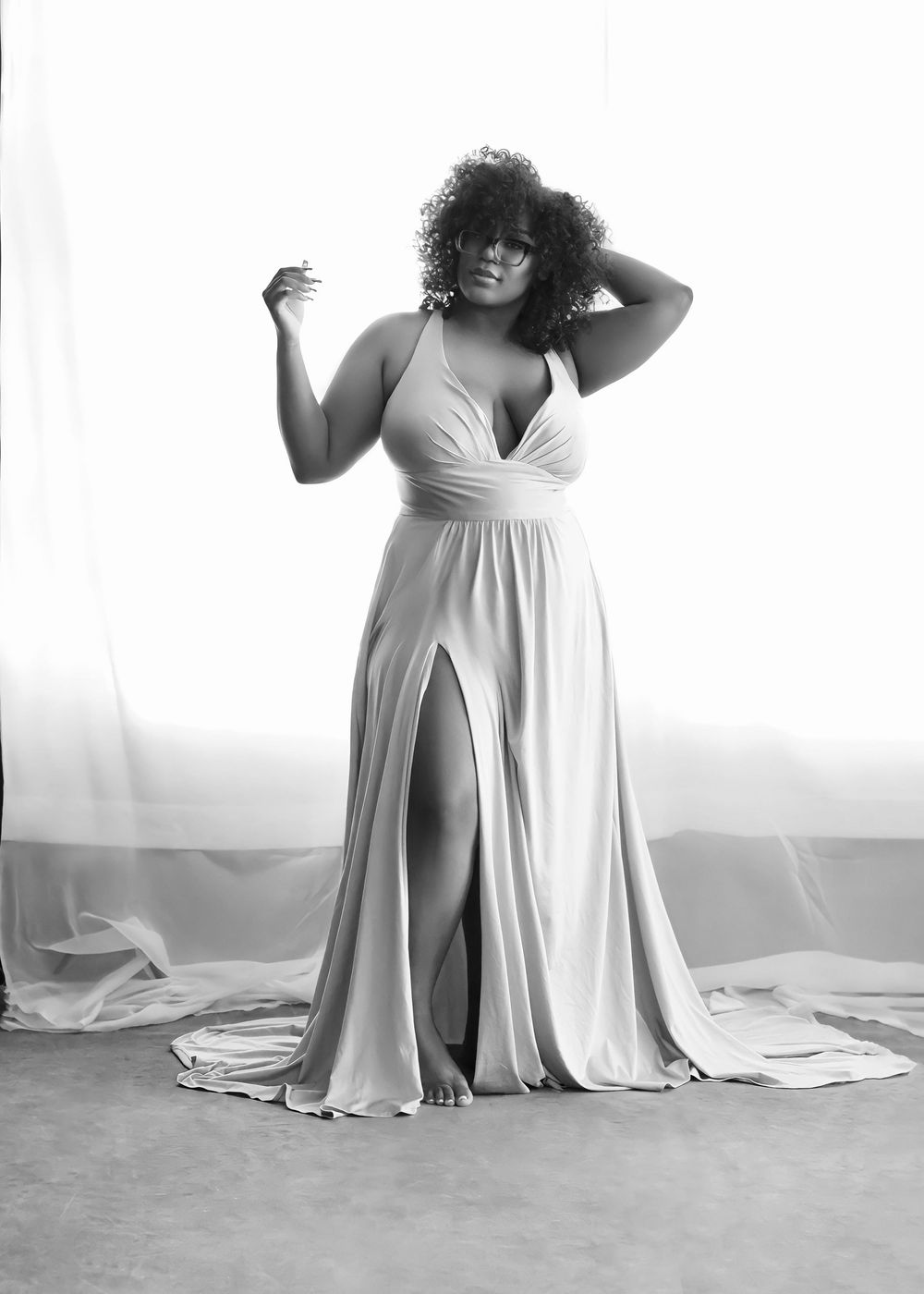Moody, editorial-style women's portraiture by Raleigh-Durham fine art boudoir photographer Shira W Rose.