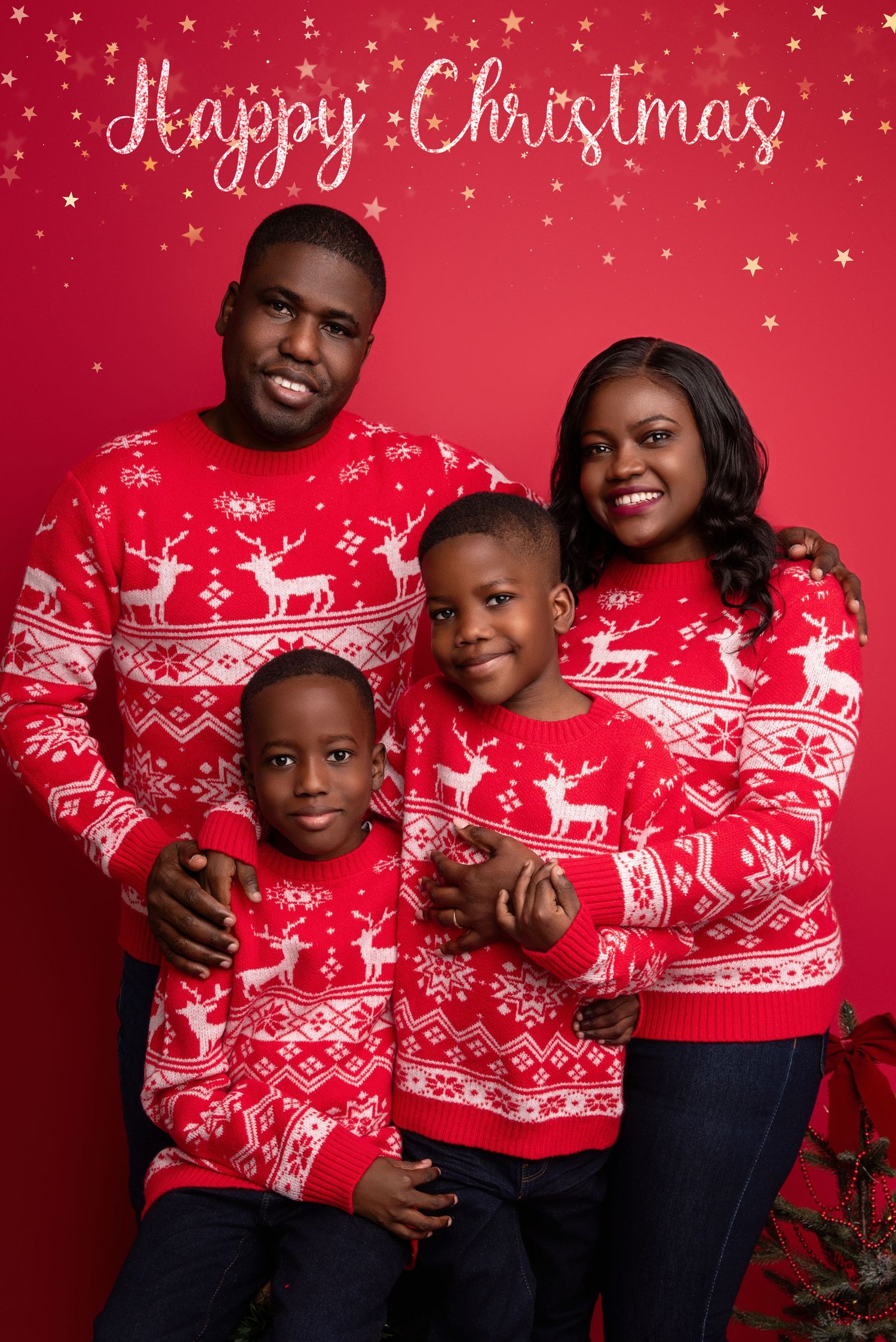 christmas family session in Birmingham area