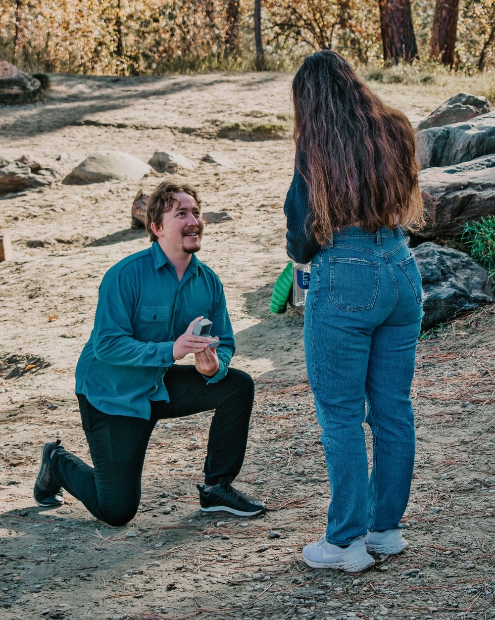 Surprise proposal on the river Missoula Montana