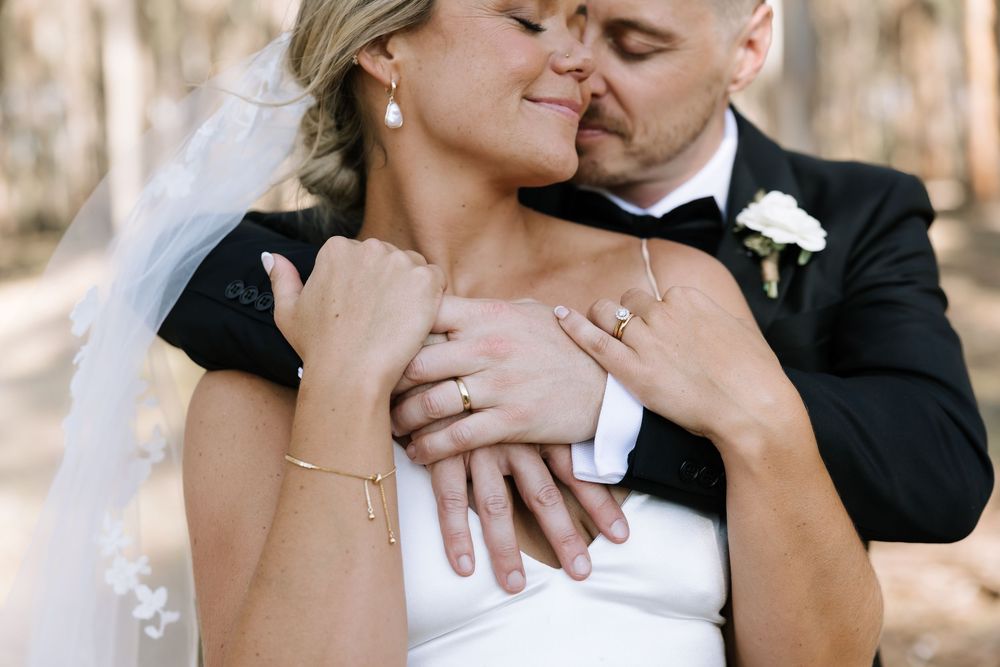 Romantic and Editorial Wedding Photos from Wedding at Bonfire Station in Taggerty