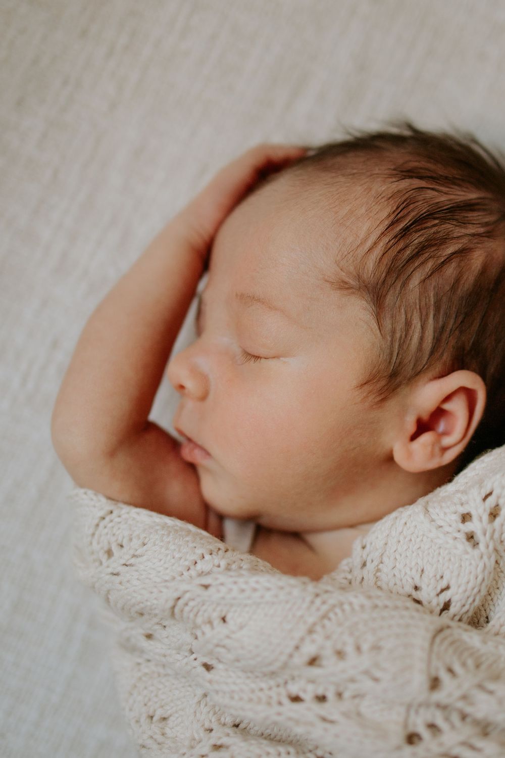 Adelaide newborn photographer - newborn baby girl sleeping