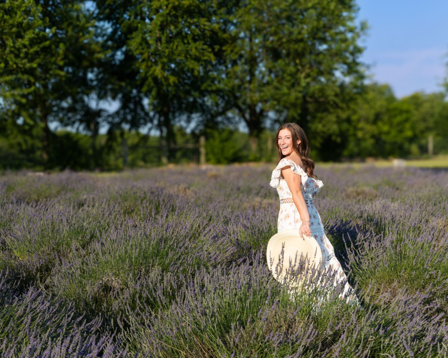 kentucky Lexington Georgetown Cynthiana Senior photographer lavender field photoshoot
