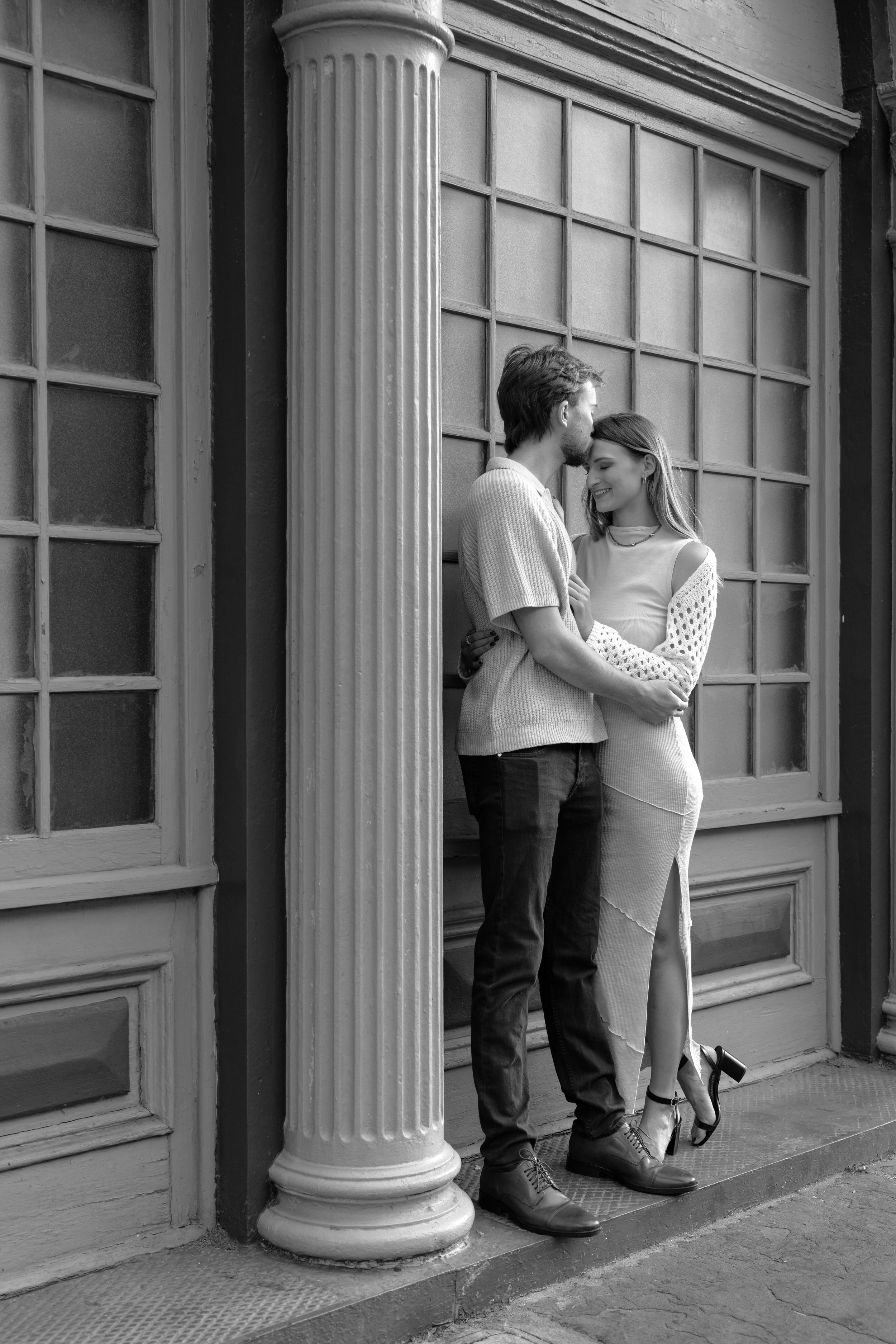 Timeless  Outdoor Couples Portrait Session in Downtown Charleston, SC