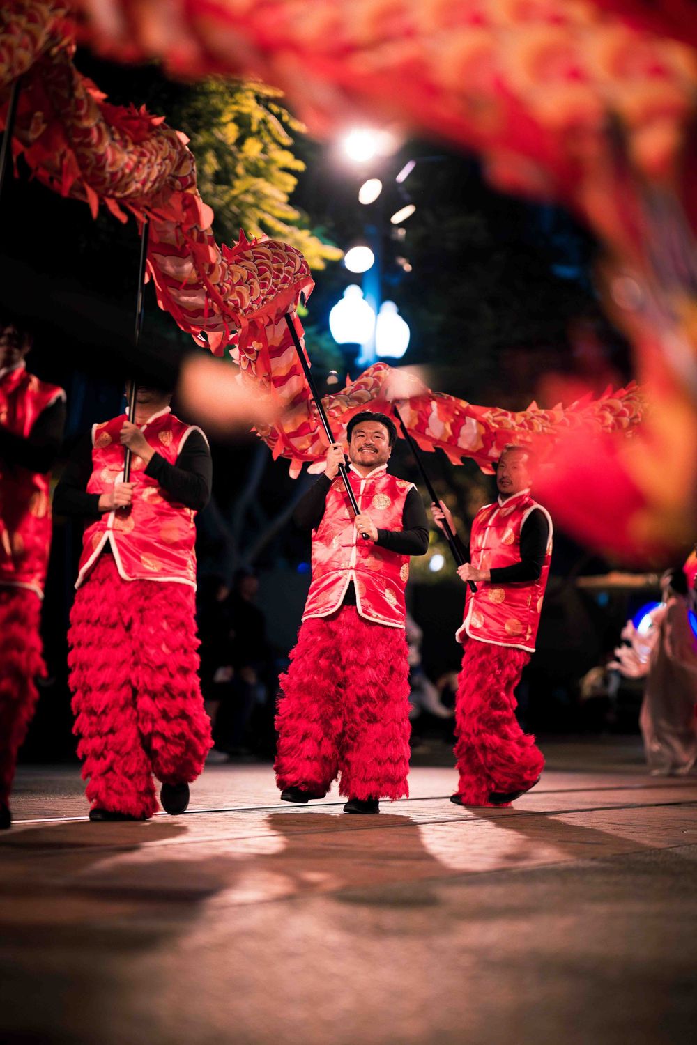 performers at the Disney California Adventure 2026 Lunar New Year Processional Parade