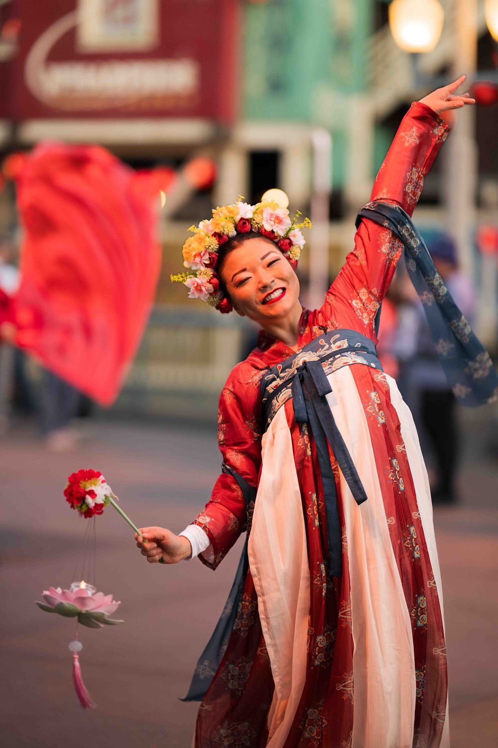 performers at the Disney California Adventure 2026 Lunar New Year Processional Parade