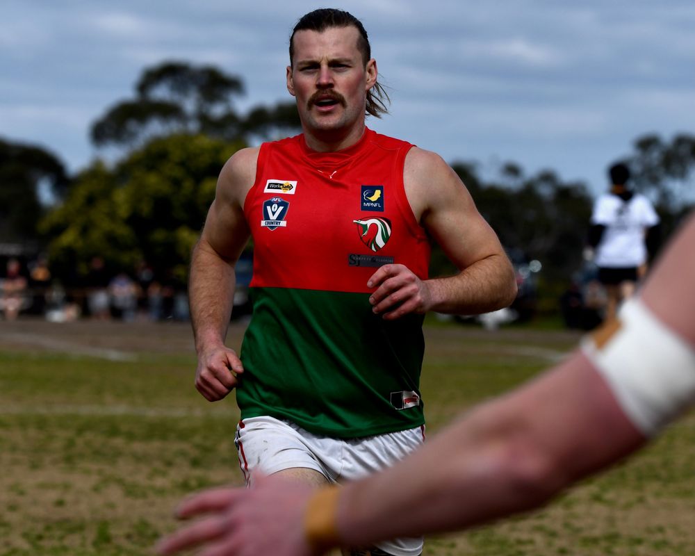 Player running to the bench