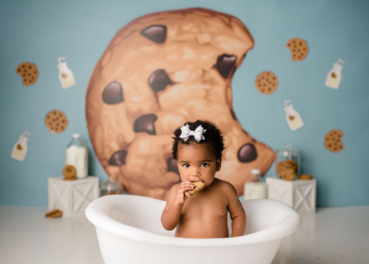 best Hampton Roads cake smash photographer, baby milestone portraits Norfolk, Hampton baby portrait studio, 1st birthday photoshoot near me