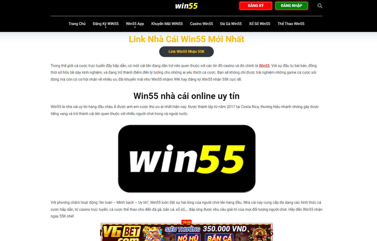 Khám Phá Thế Giới Đẳng Cấp Cùng Win55 - Trải Nghiệm Thắng Lớn Mỗi Ngày