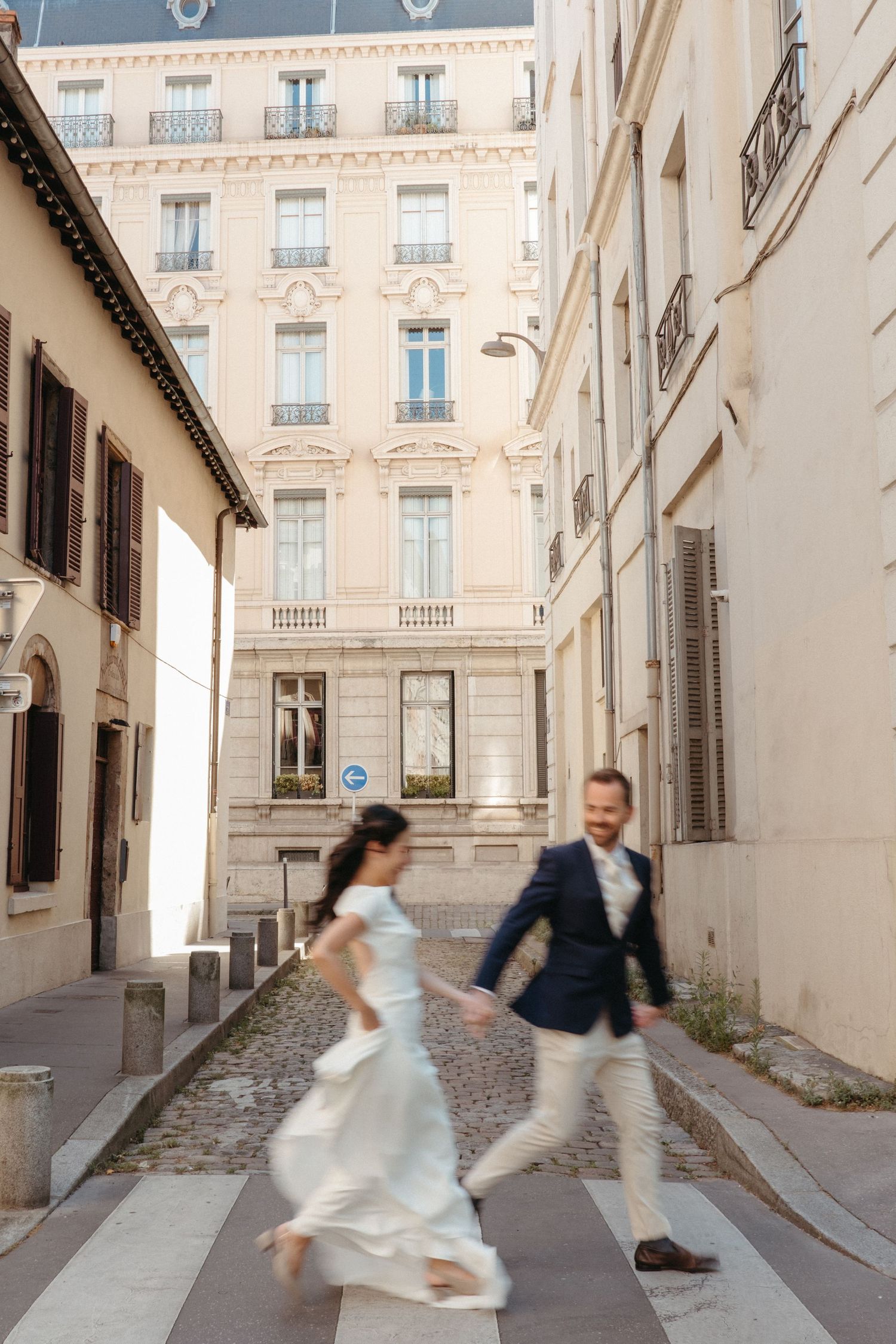 international couple just married mairie in Lyon