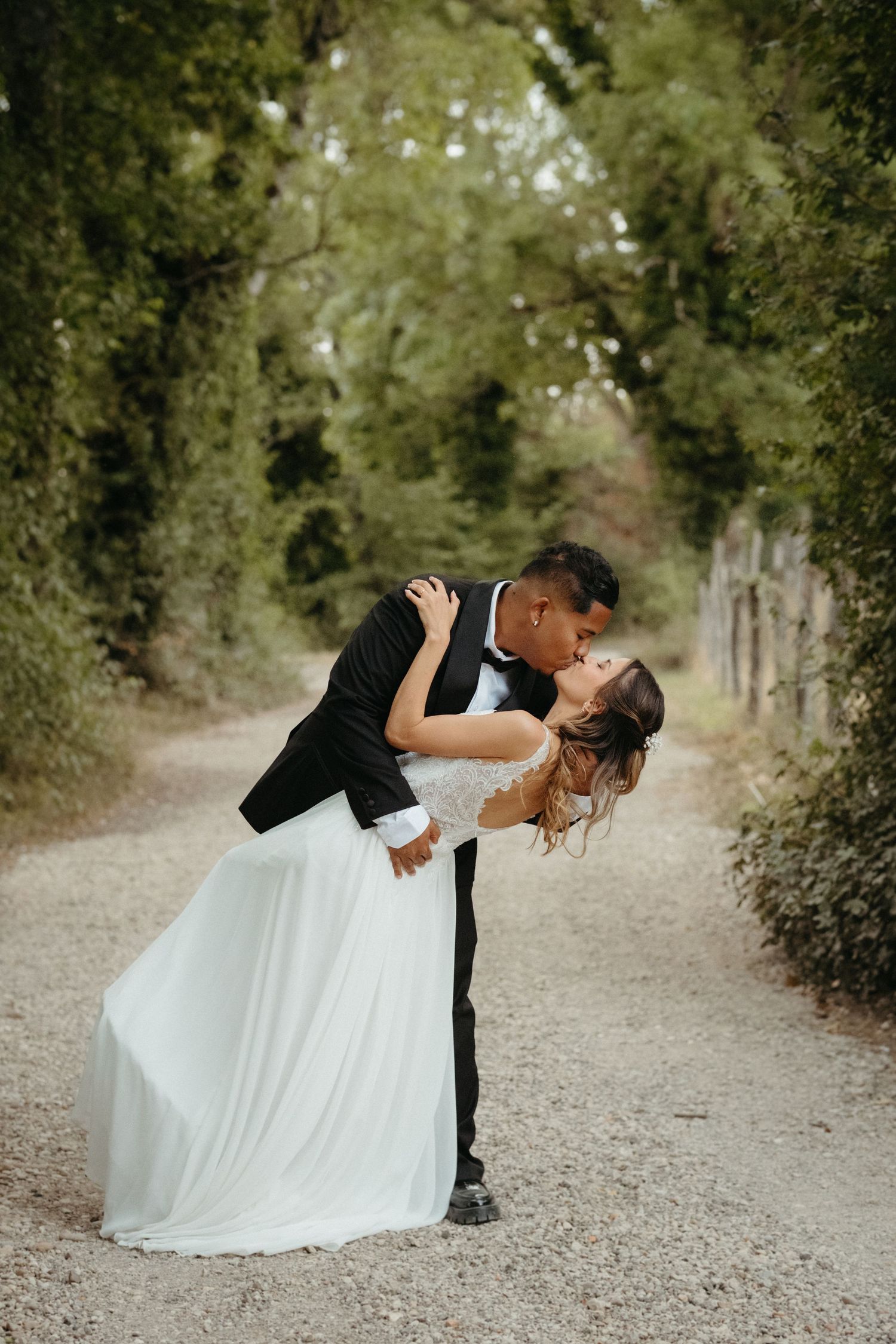 international couple getting married in the region of Beaujolais