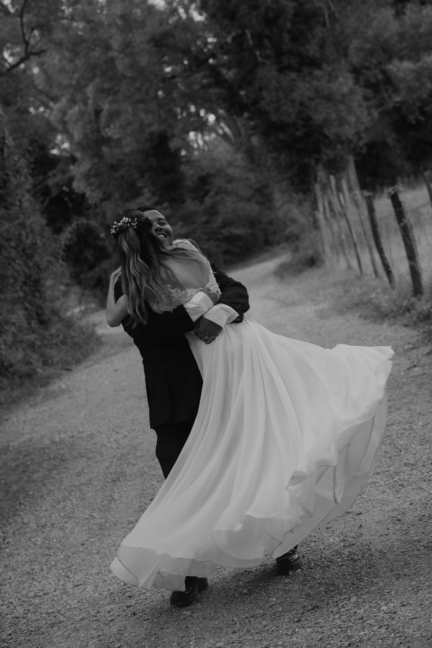 international couple getting married in the region of Beaujolais