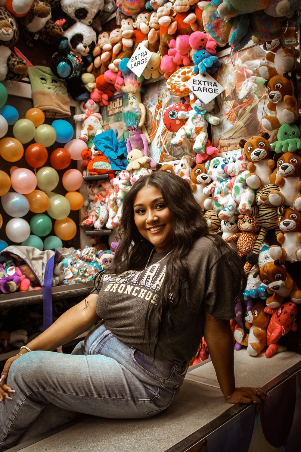 Modern Oklahoma senior photographer capturing individuality at the Oklahoma State Fair Grounds