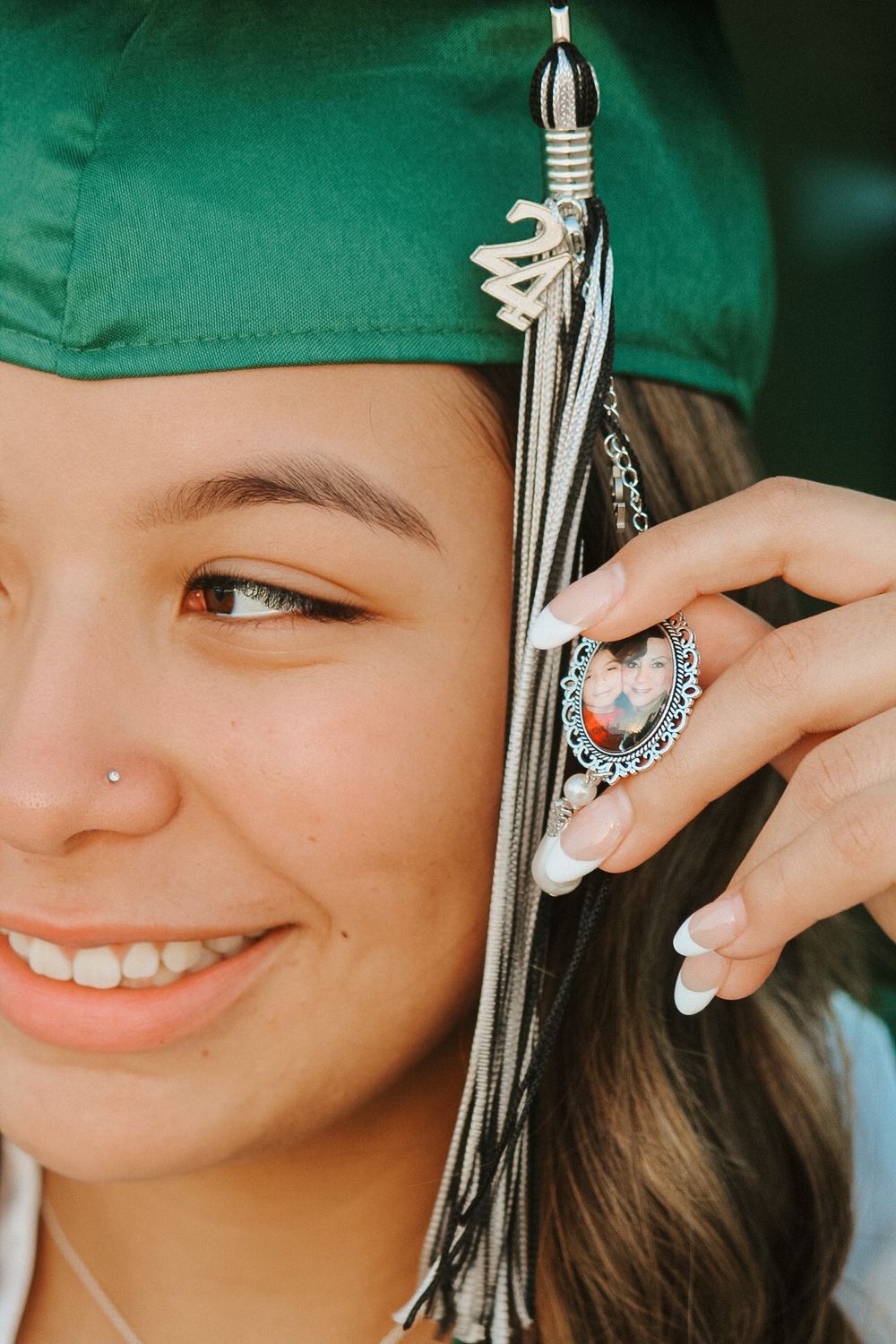 Oklahoma senior portraits with cinematic style at Norman North High School in Norman Oklahoma