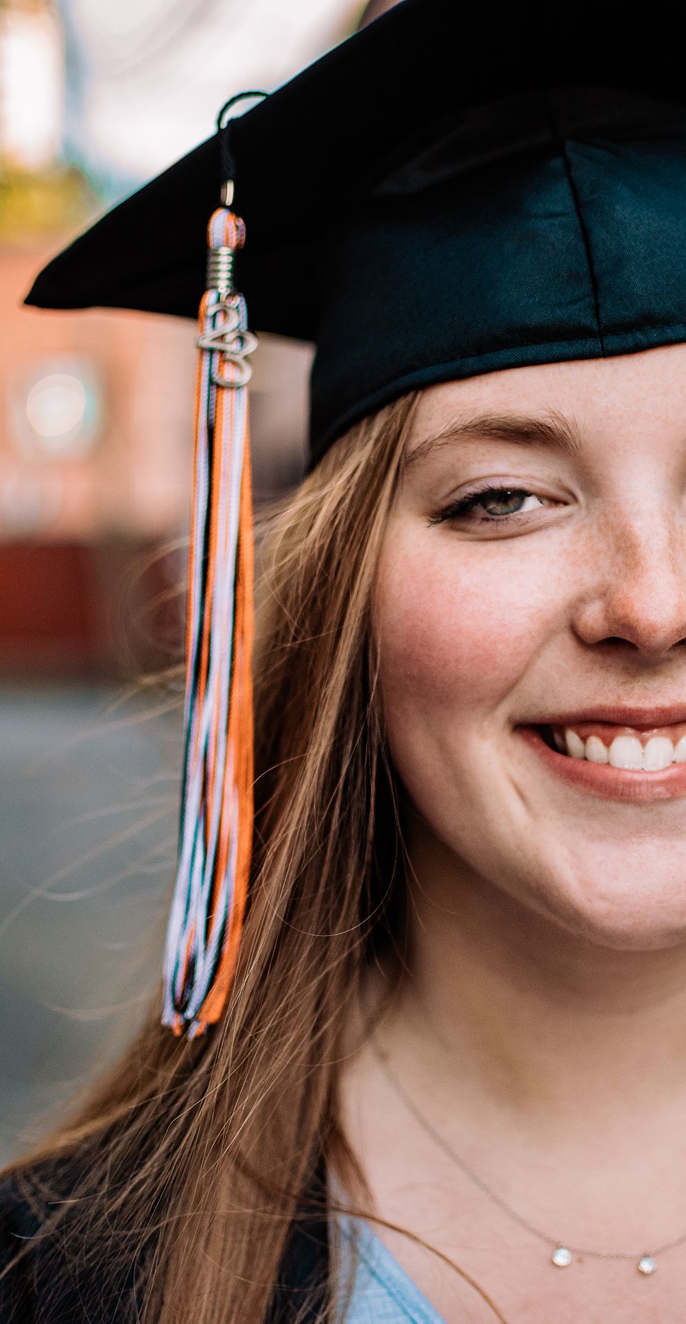 Graduate portrait in downtown Asheville, North Carolina.