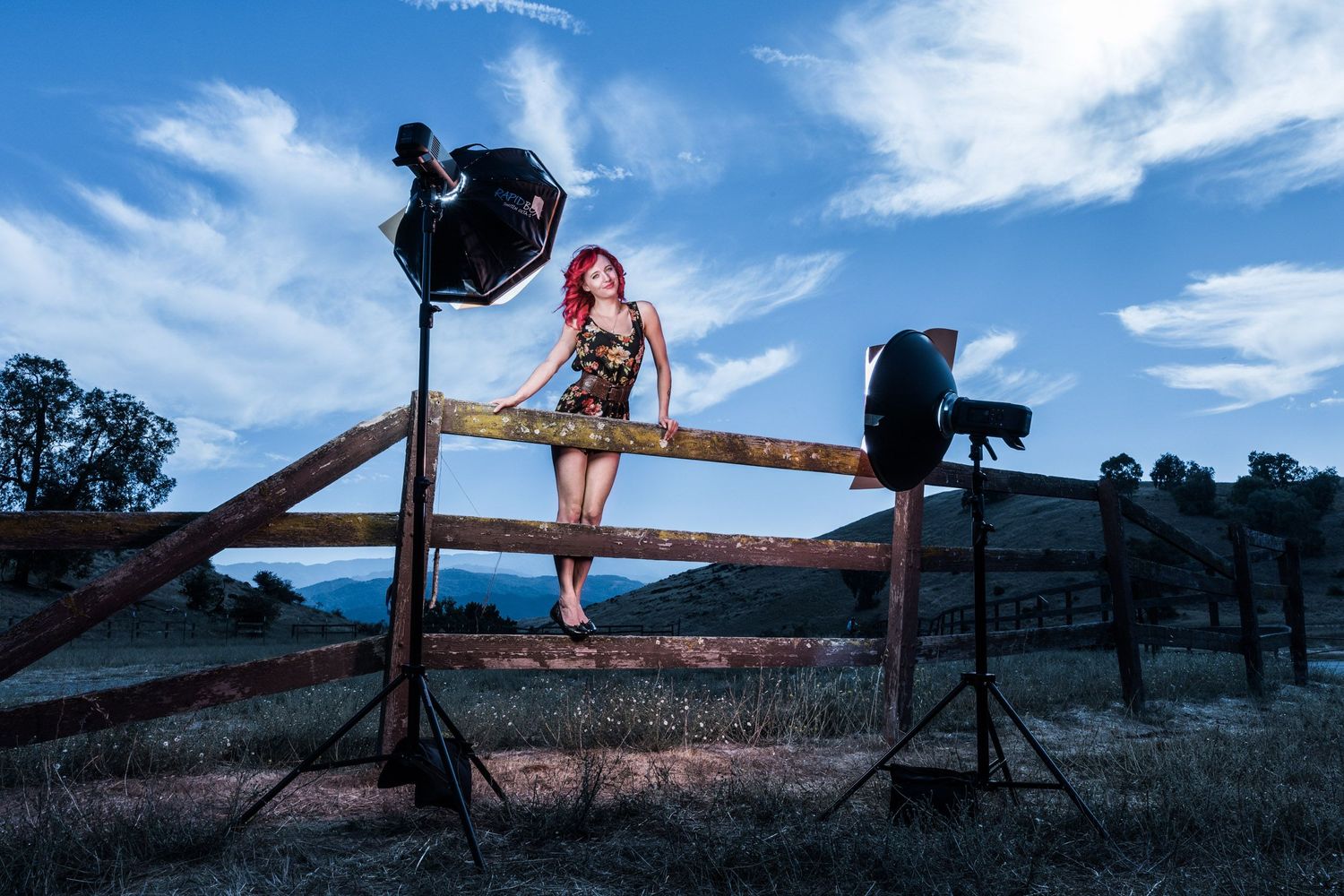 Using gels outdoor flash