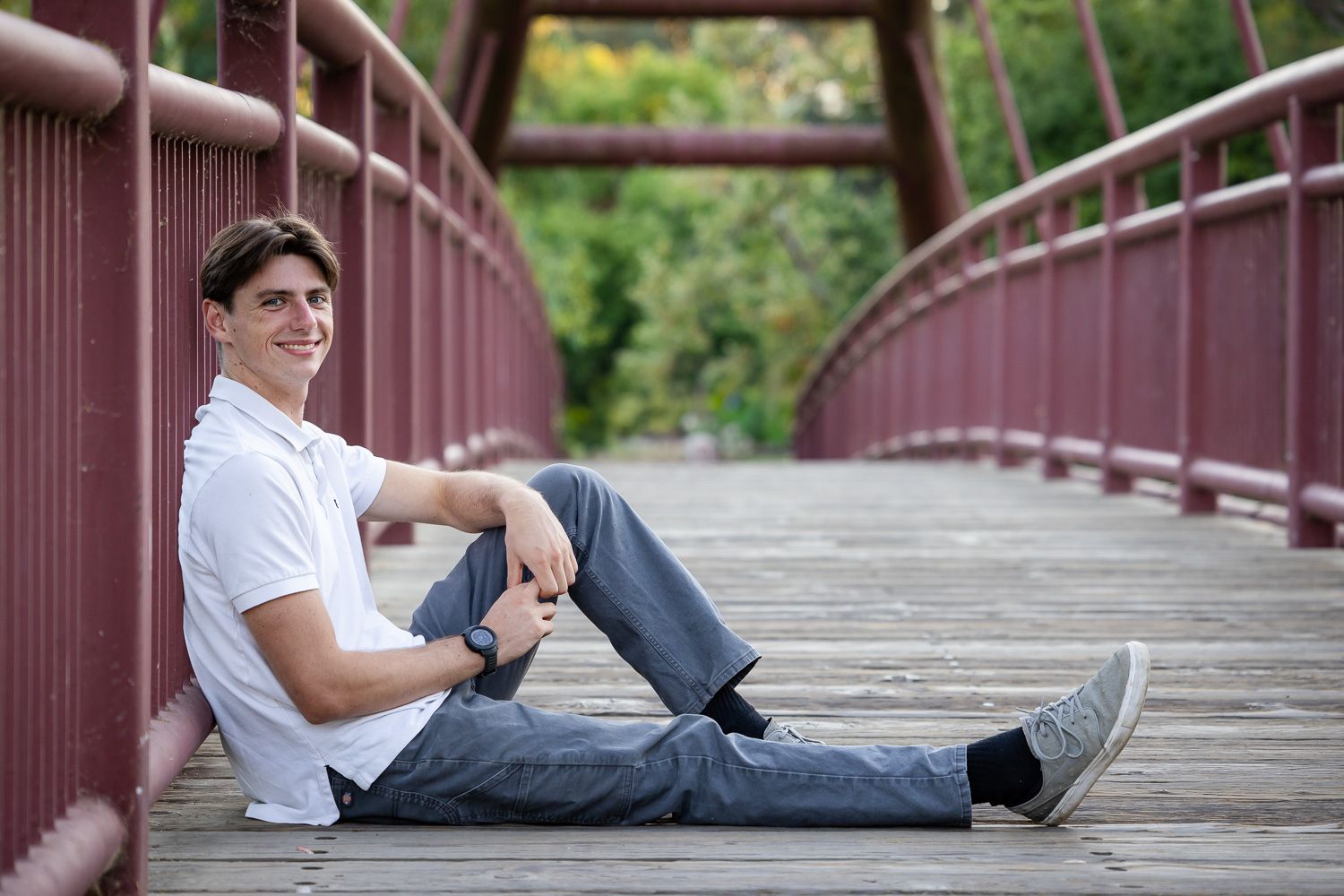 Senior portrait photography session at Vasona Lake County Park in Los Gatos by Cindy Tucey Photography
