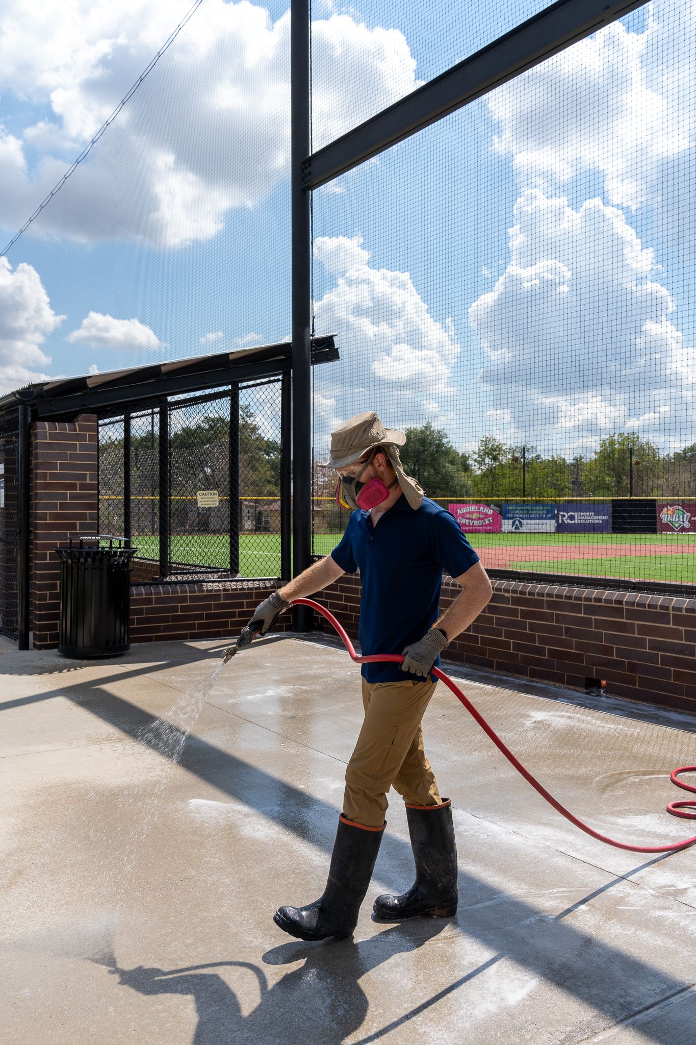 Power washing service showcasing a professional cleaning exterior of a home, revealing a fresh and vibrant look.