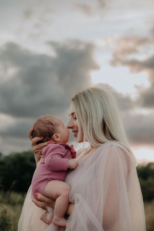 Mother and Baby Sunset Photography, Haverhill Suffolk