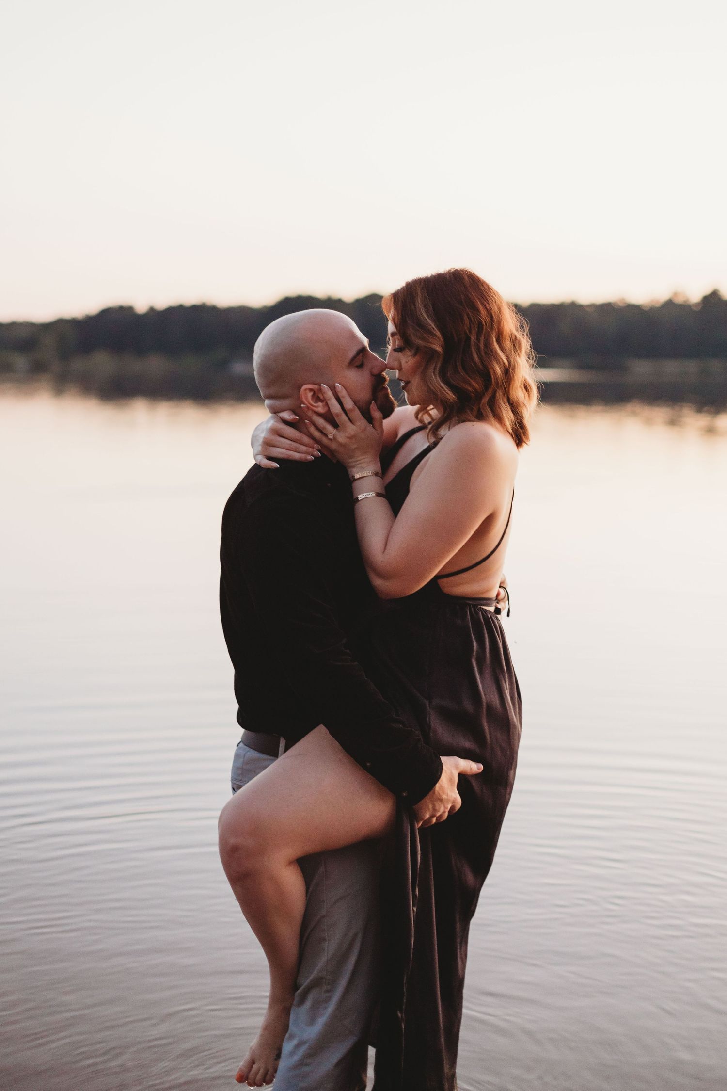 engagement session, Alaska photographer, lake engagement, adventure couple, Alaska elopement