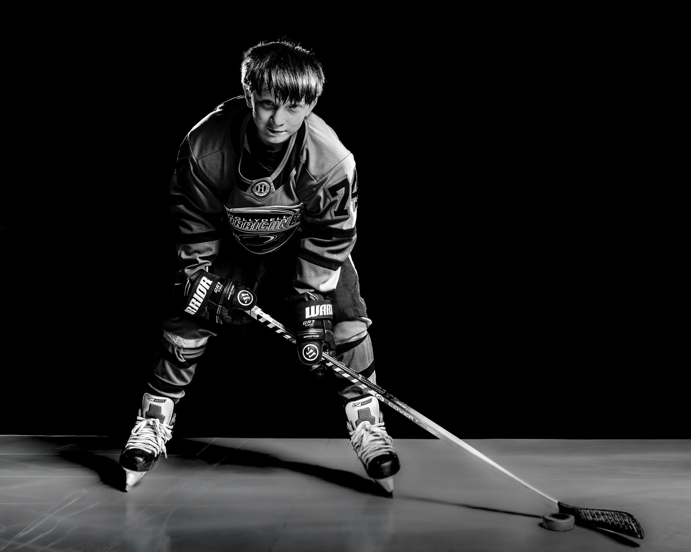 South Jersey Sportrait Photography of a hockey player