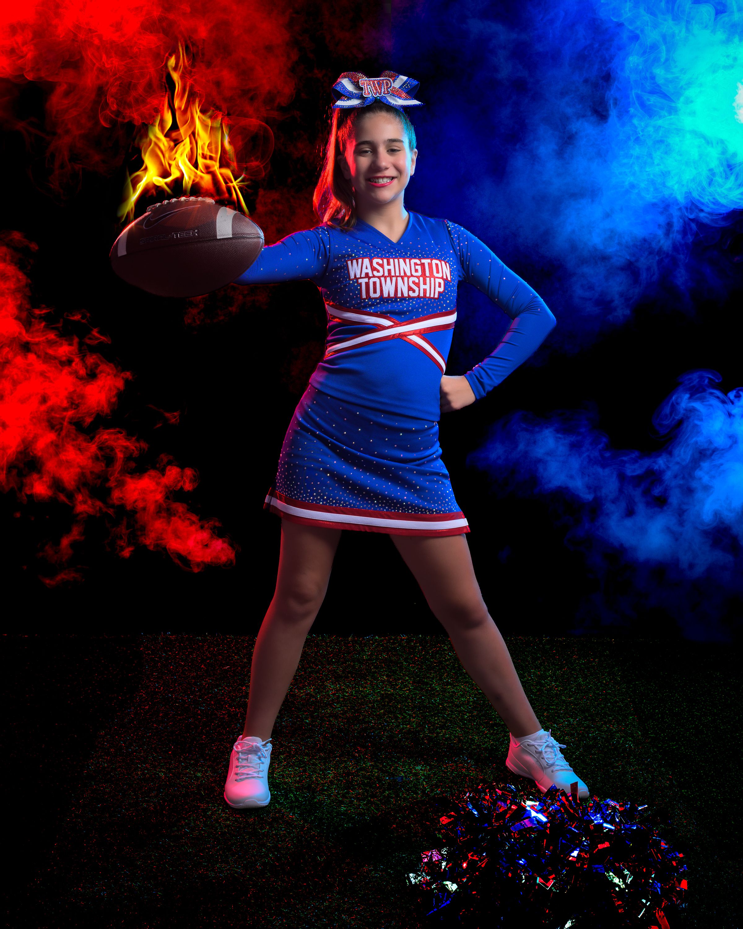 South Jersey Sportrait Photography of a cheerleader