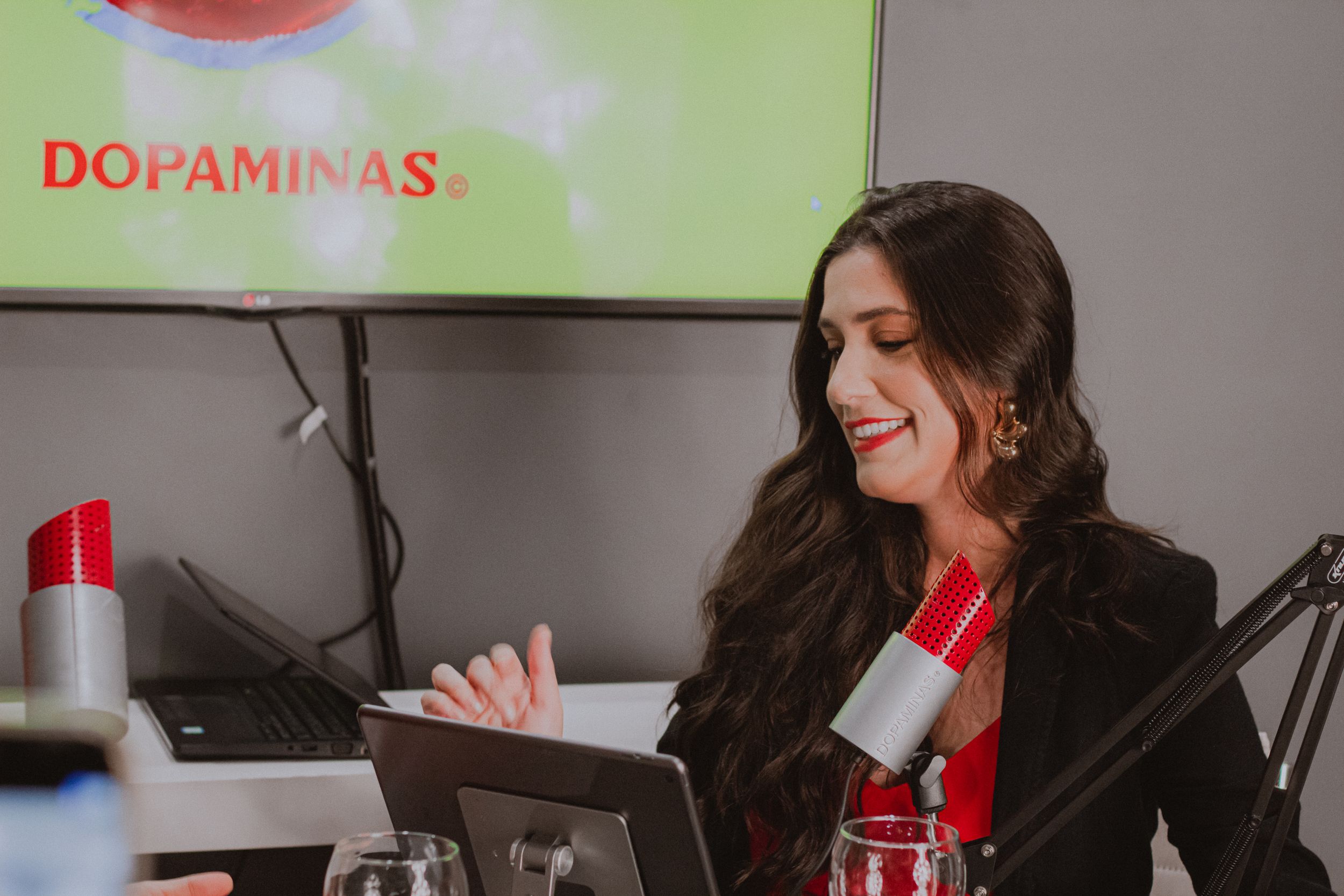 Portifólio podcast dopaminas, Katharine Ferreira por Karine Rangel