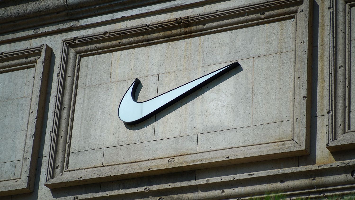 Nike-store-brand-logo-on-the-exterior-wall-of-the-techno-mart-building-in-seoul