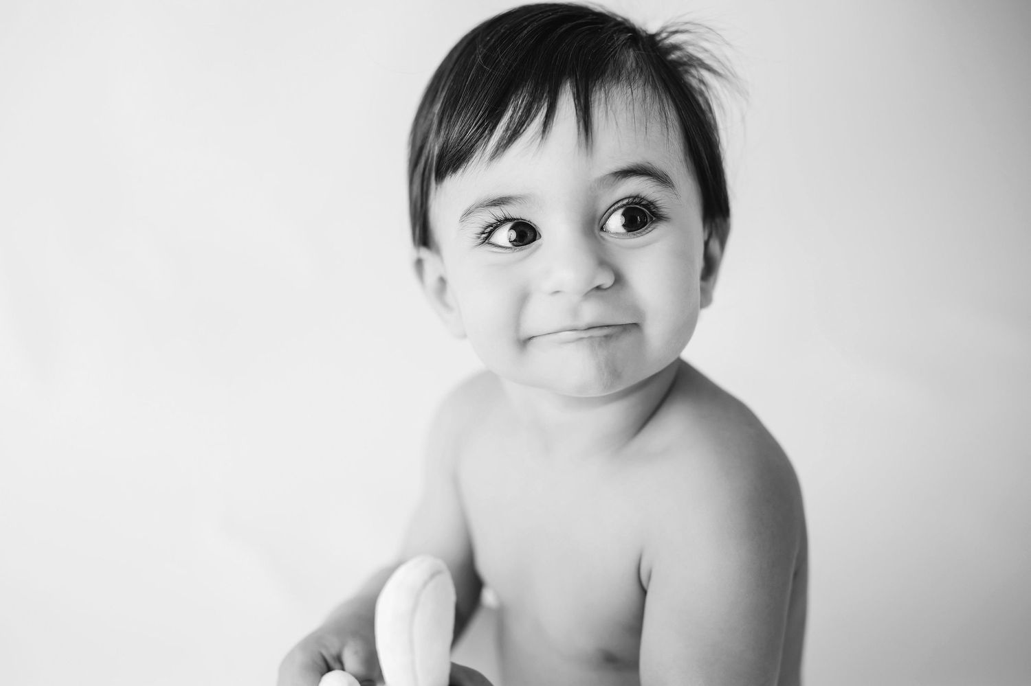 fotografia di bambini in bianco e nero