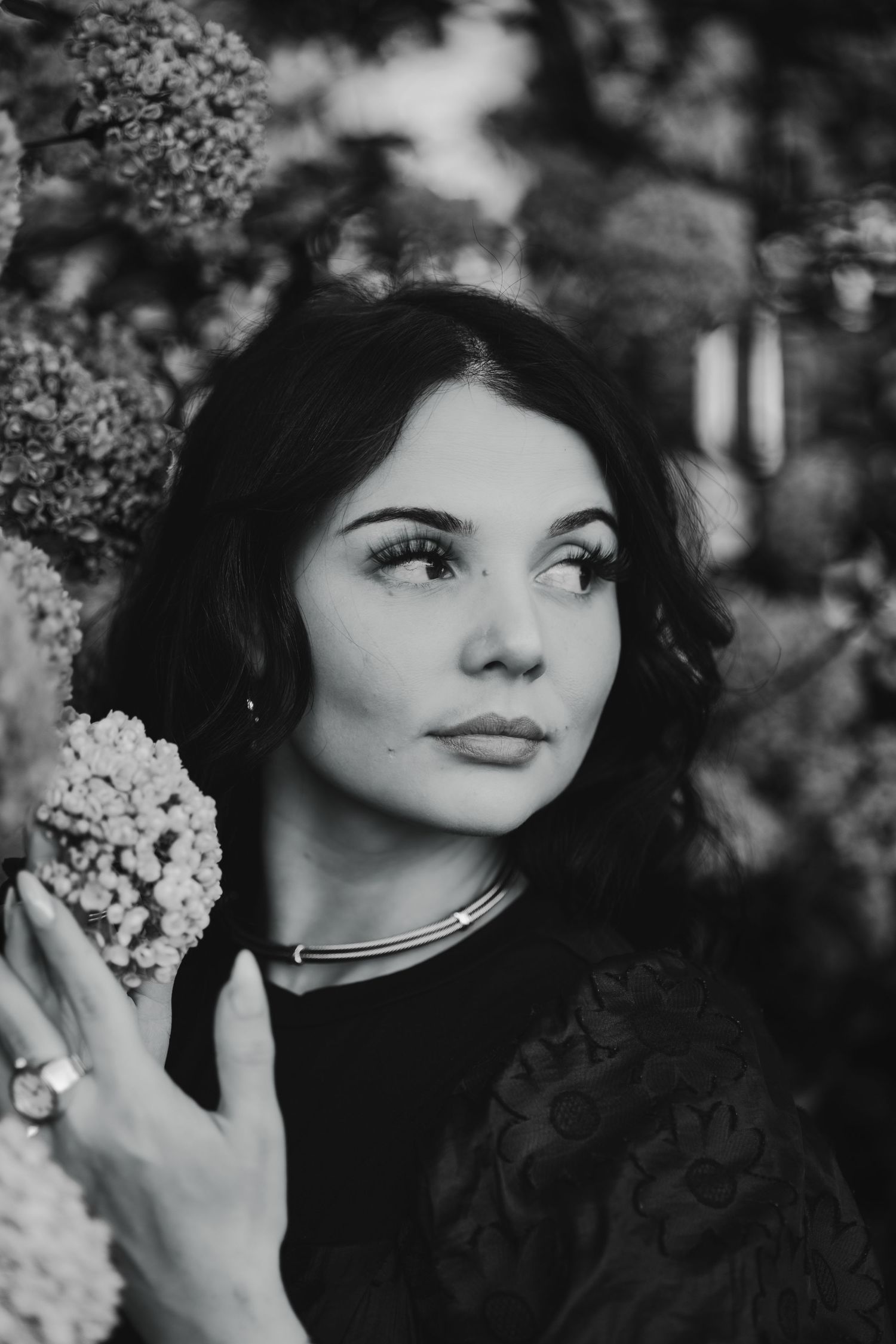 Woman looking in the distance