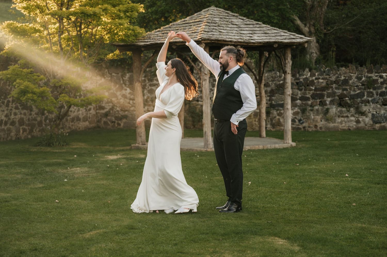 The Great Barn wedding, Devon