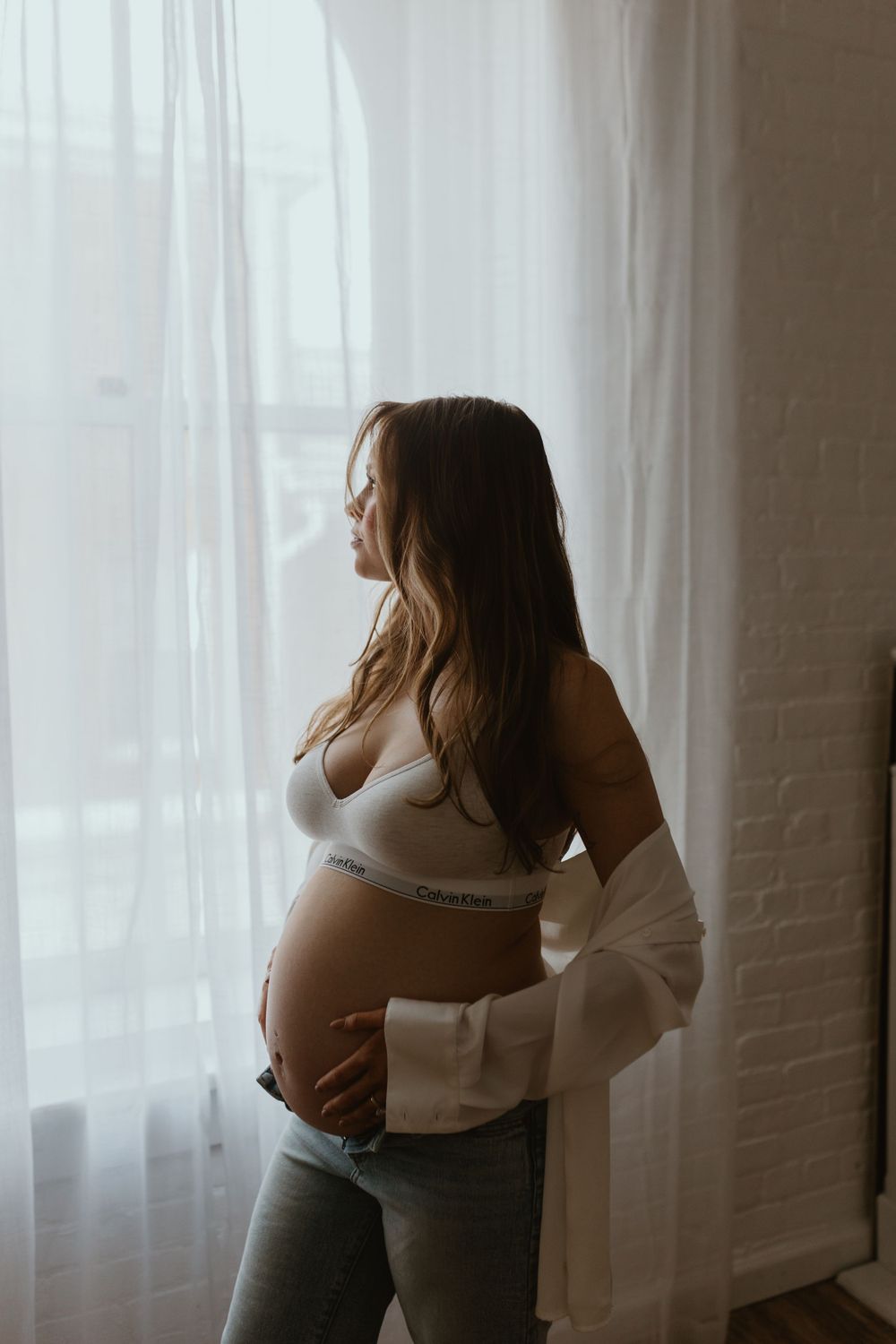 Studio Family Maternity Photoshoot by Long Island Photographer, Danielle Jenkin Photography