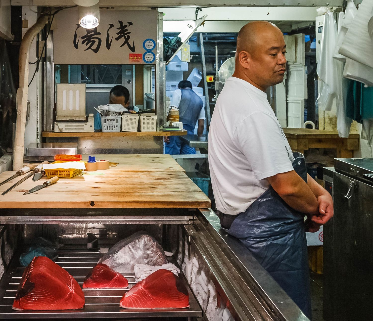 Tsukiji Outer Market, Tokyo, Japan, fish market