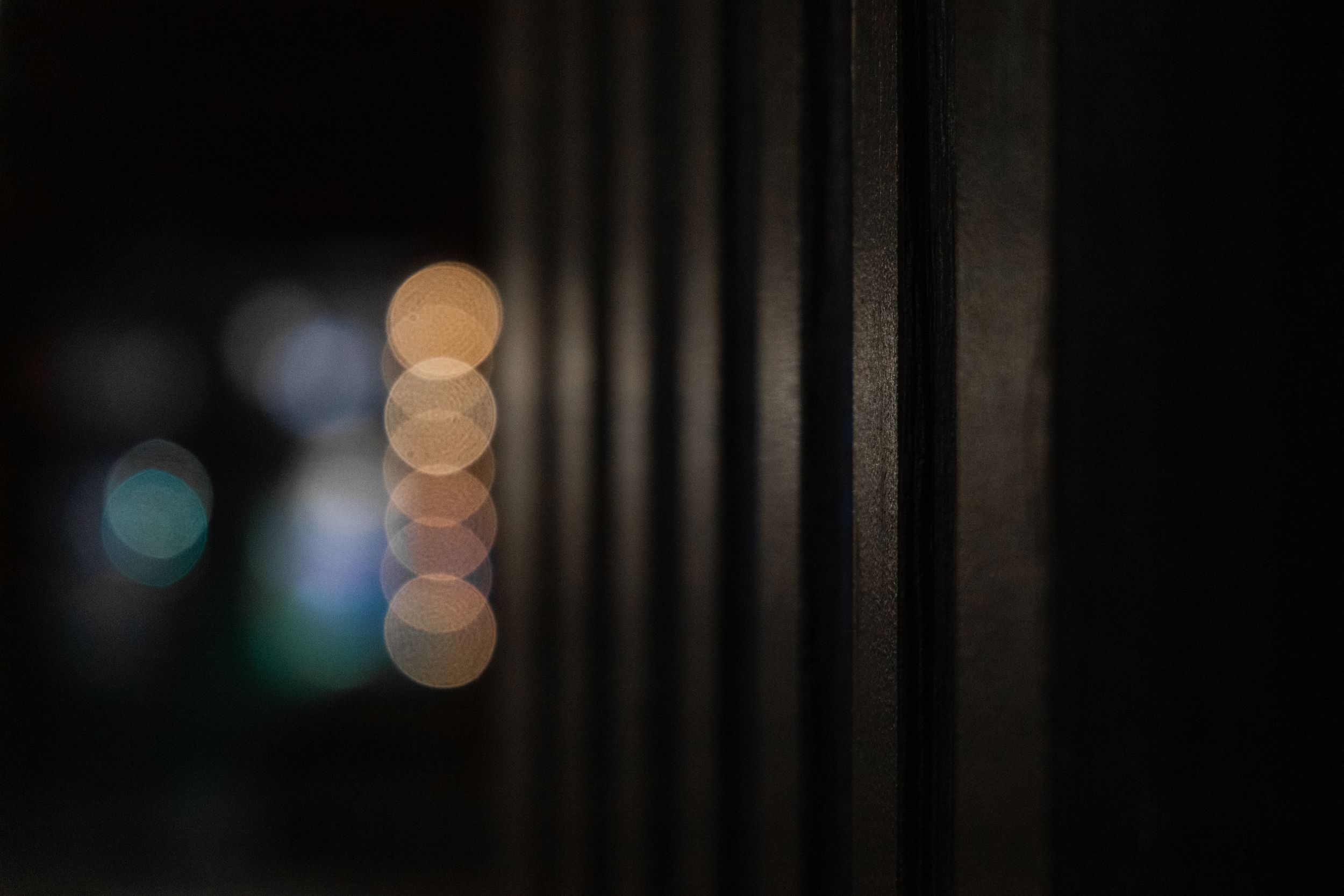 Creative photo of building architecture at night