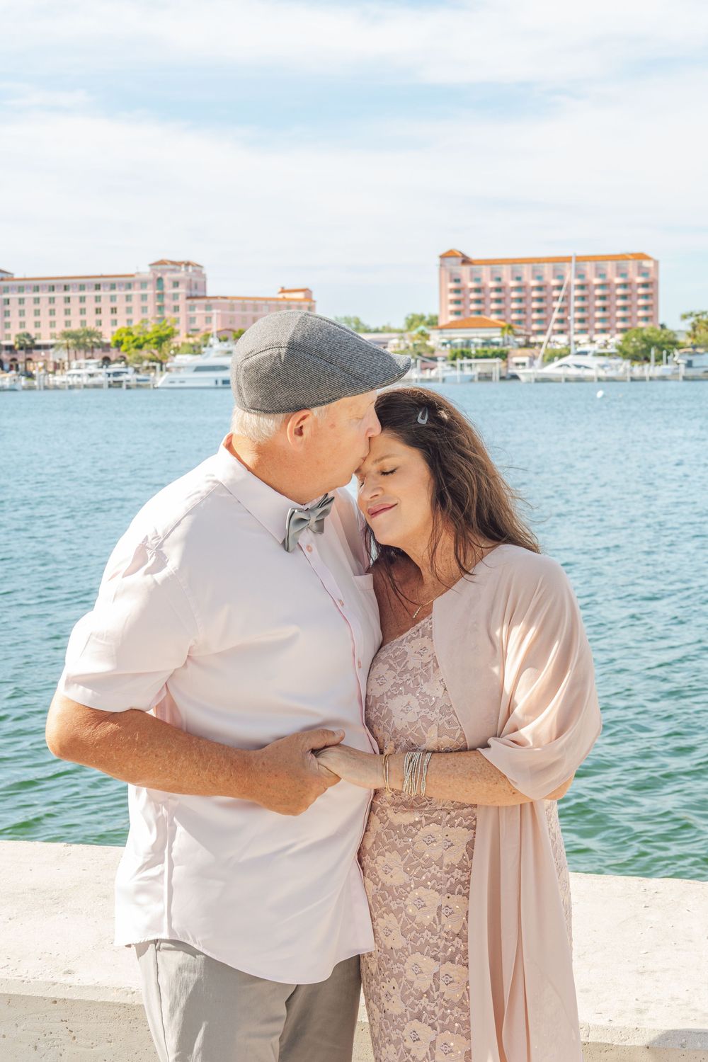 st pete pier emotional couple photo