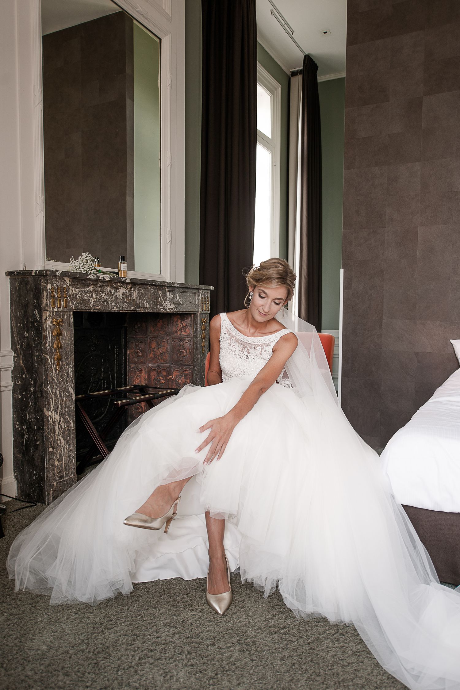 la mariée au Domaine de Béronsart