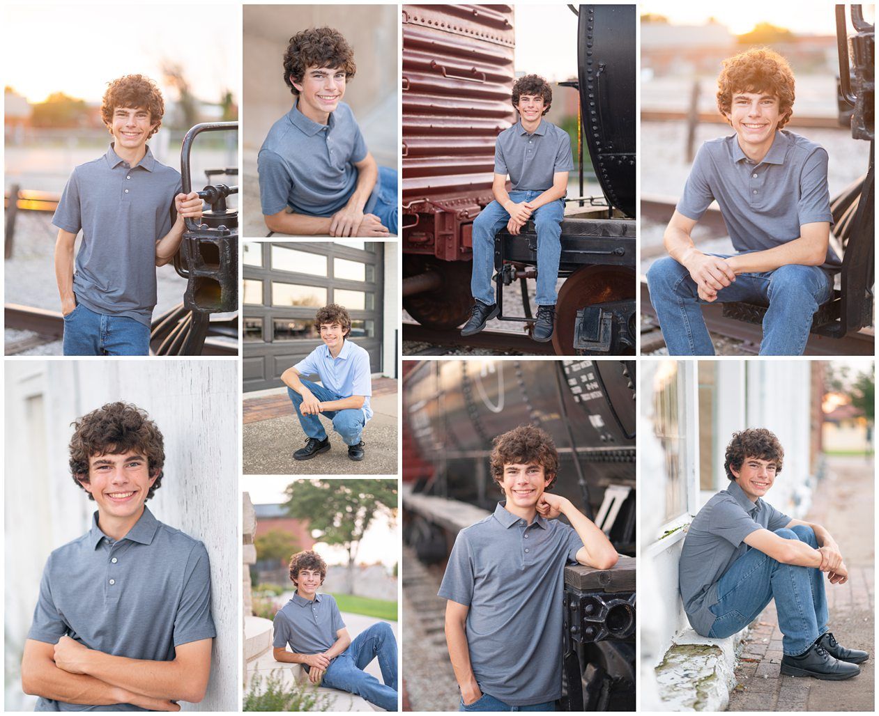 Senior Guy at Bartlesville High School BHS and Downtown by Bartlesville Senior Photographer Kristi Bray Photography