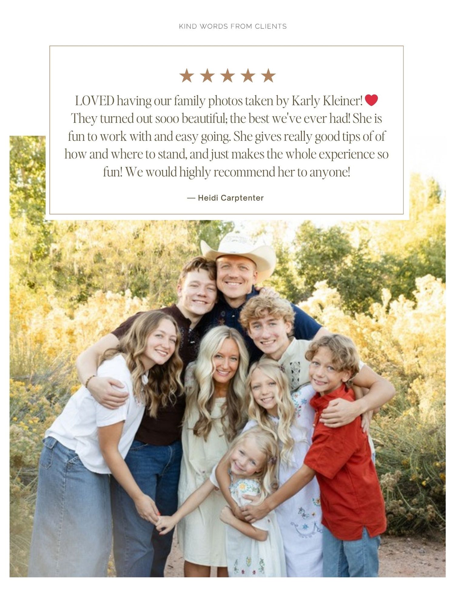 client reviews