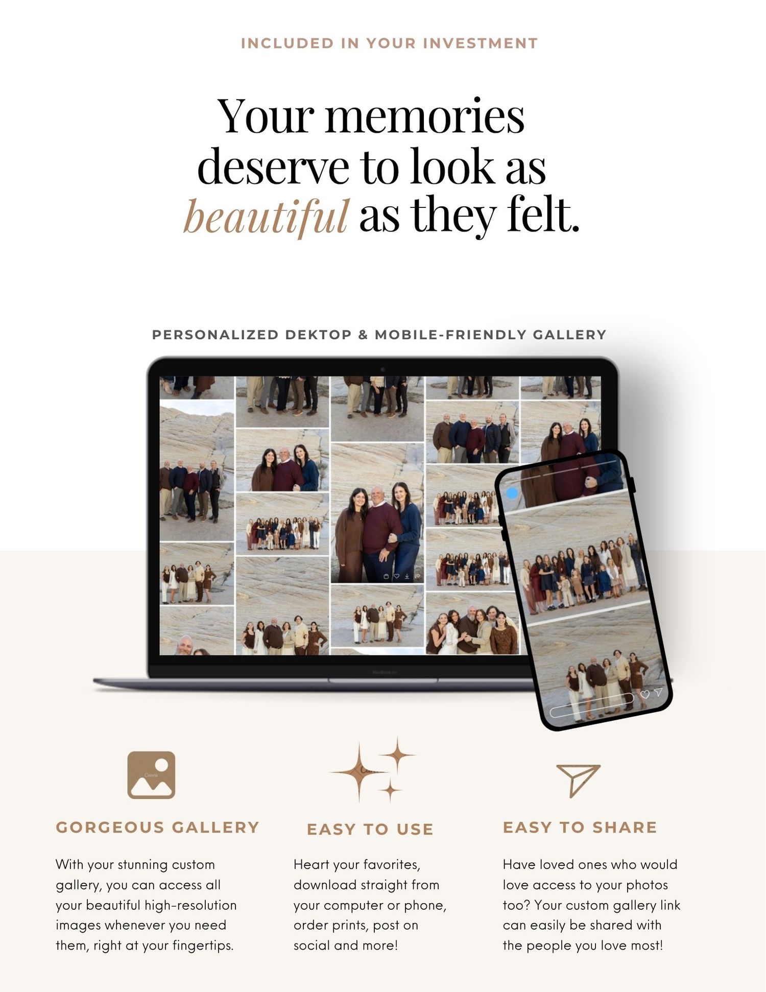 how great your gallery will look and feel