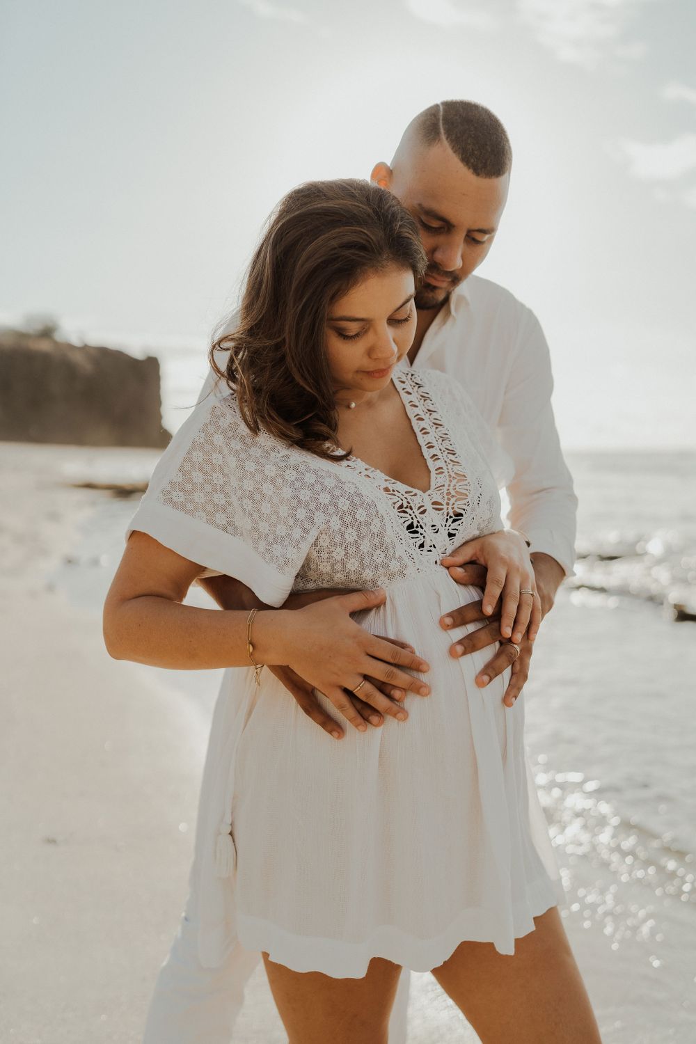 magnifique shooting prenatal aux sables d'olonne