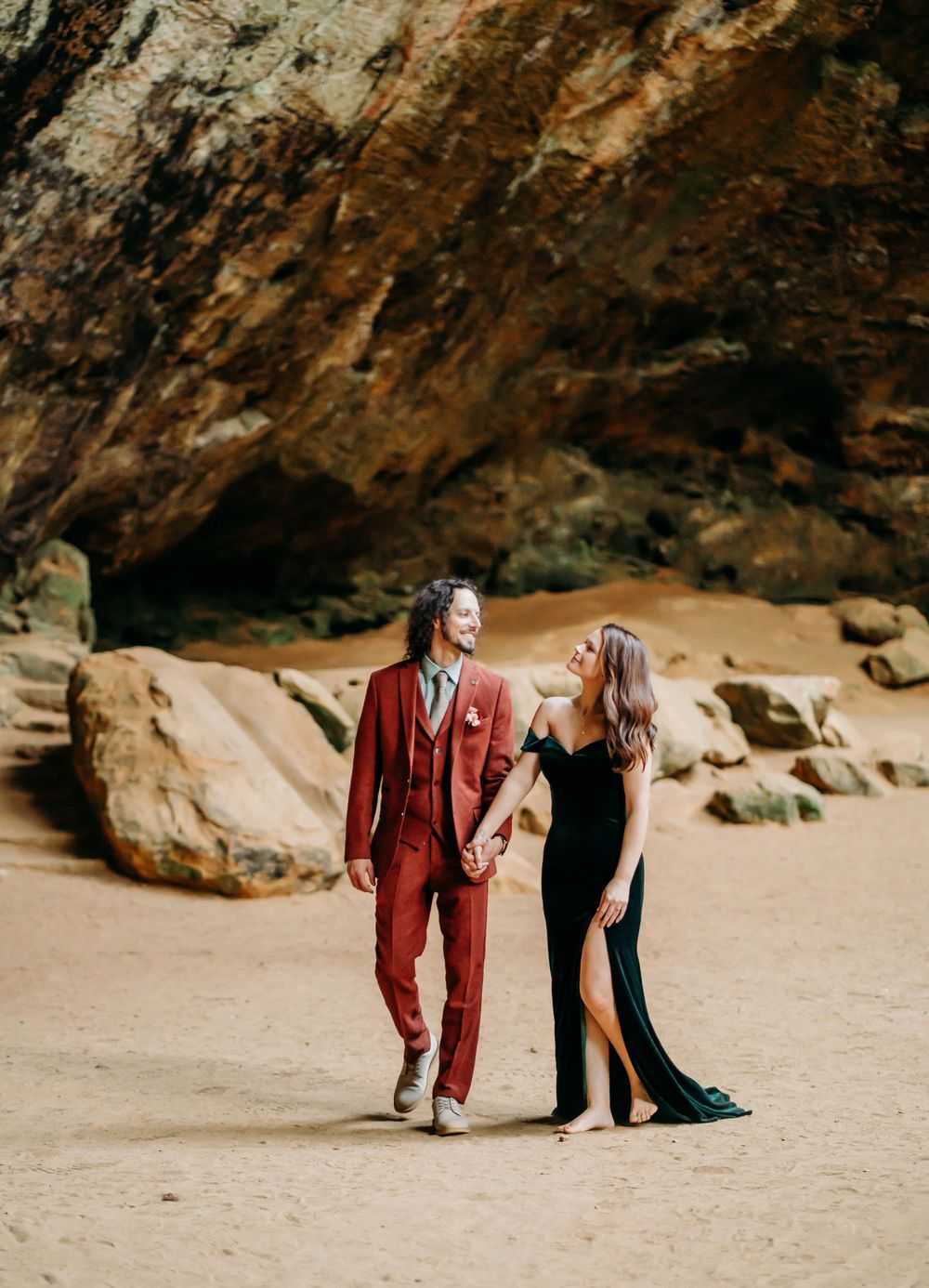 Romantic Hocking hills elopement
