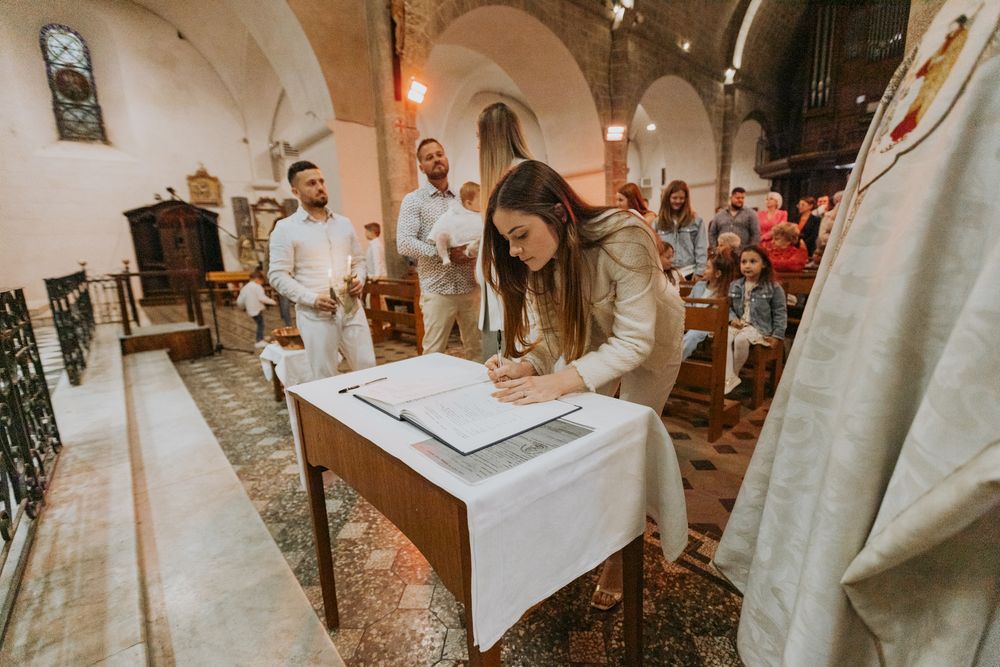 Témoin qui signe, baptême à Cotignac