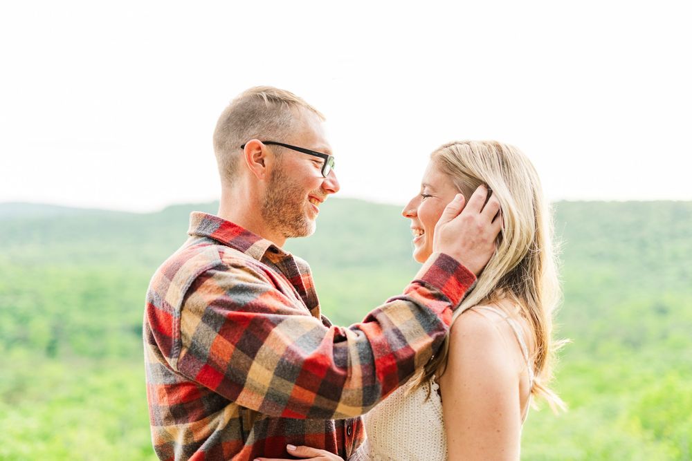 couple staring deeply into each others eyes