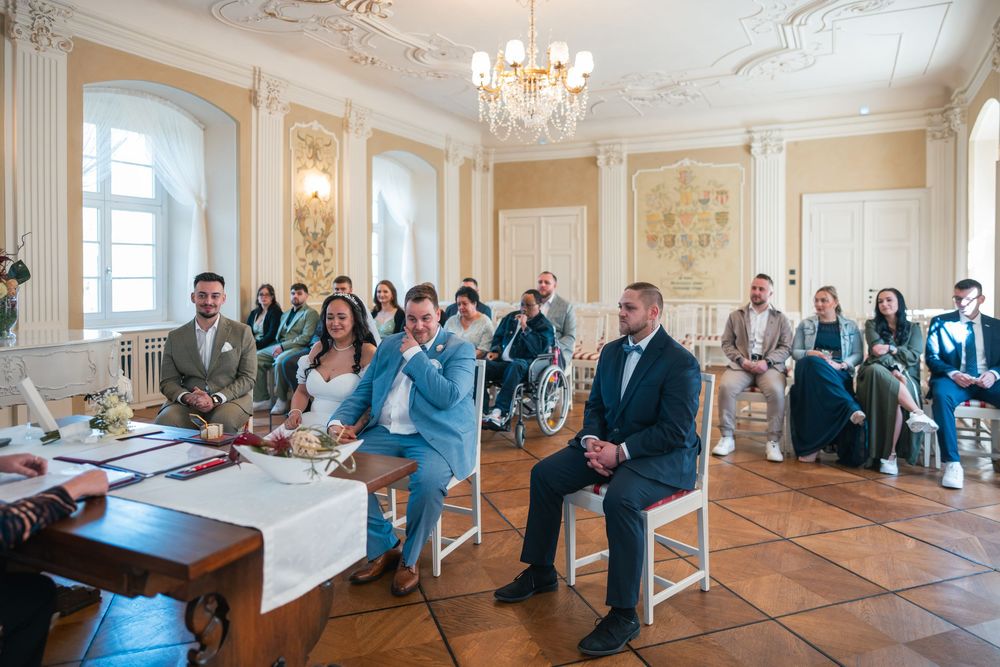 Trauzimmer für Hochzeiten im Schloss Vetschau in der Nähe von Berlin