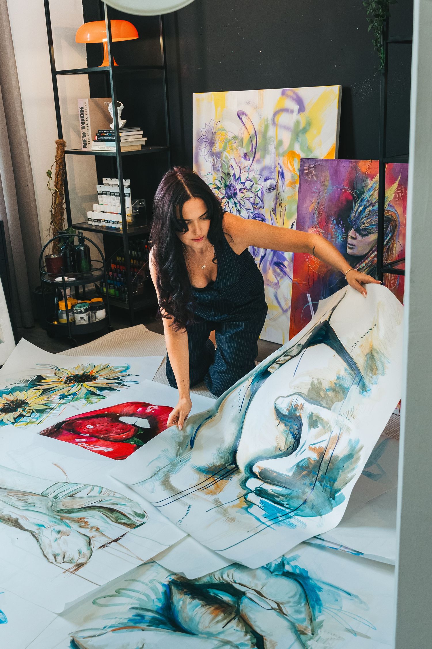 Authentic branding photoshoot showcasing creative professional