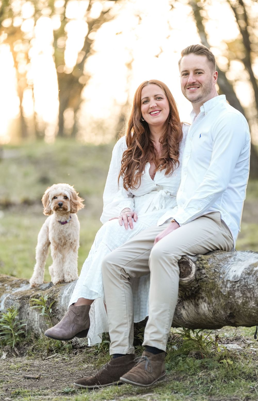 Engagement photoshoot at Penllergaer Woods, Swansea.