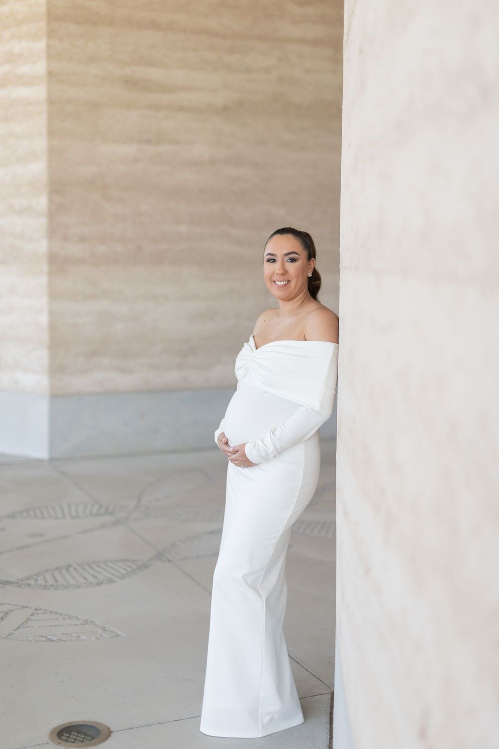 Natural candid portrait of newlyweds and maternity shoot and smiling after their wedding ceremony in Sydney