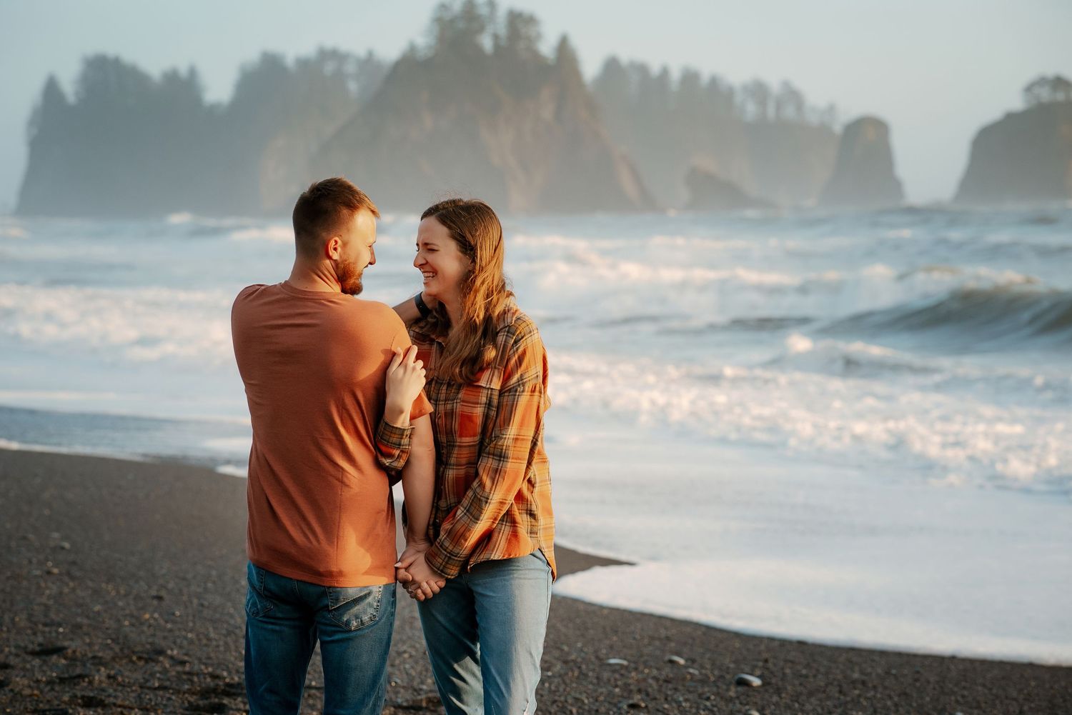 Charlotte Ann Photography - Couples Portrait Photography. Pacific Northwest Photographer. Forks, Washington Photographer. Beach Session.