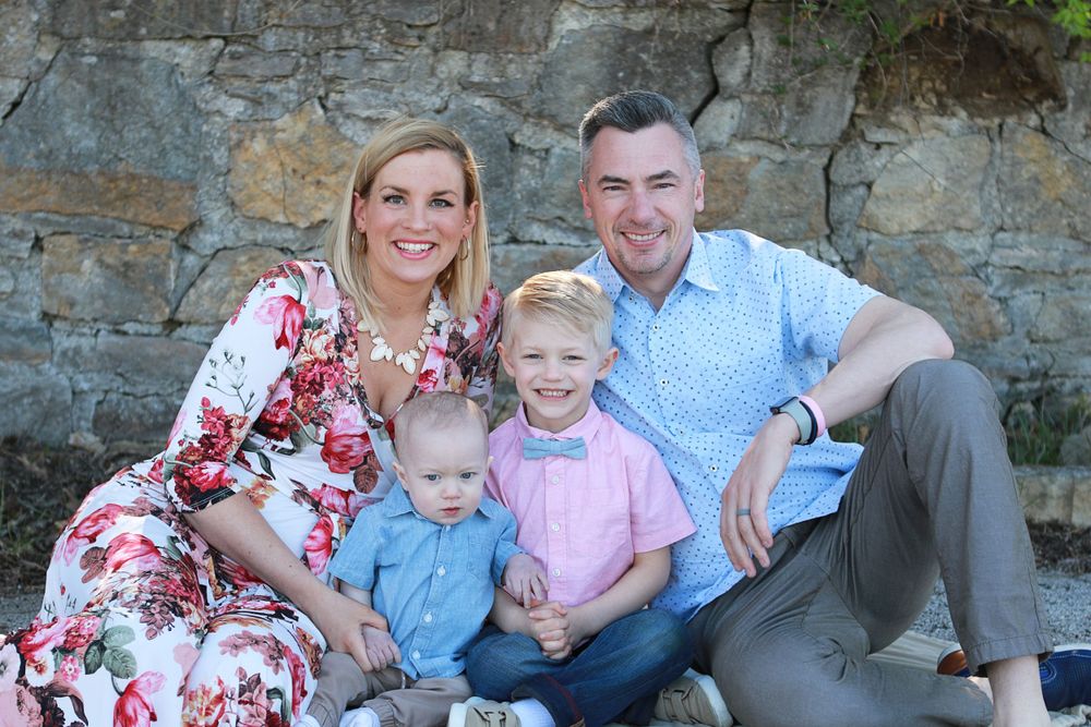 Family of 4 with a toddler and baby